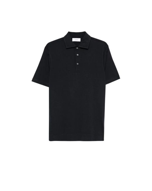 Lardini Black Polo Shirts for men