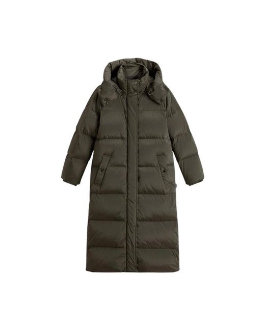 Woolrich Jassen ,Groen ,Leer Kelly Long Parka in het Green