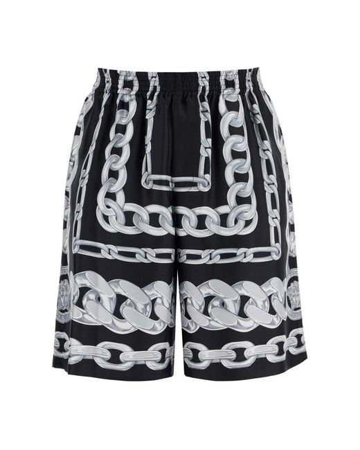 Versace Black Casual Shorts for men
