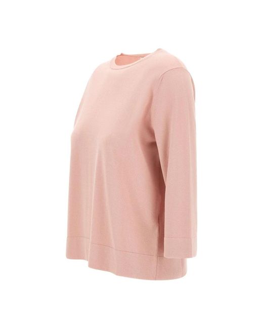 Kangra Pink Round-Neck Knitwear