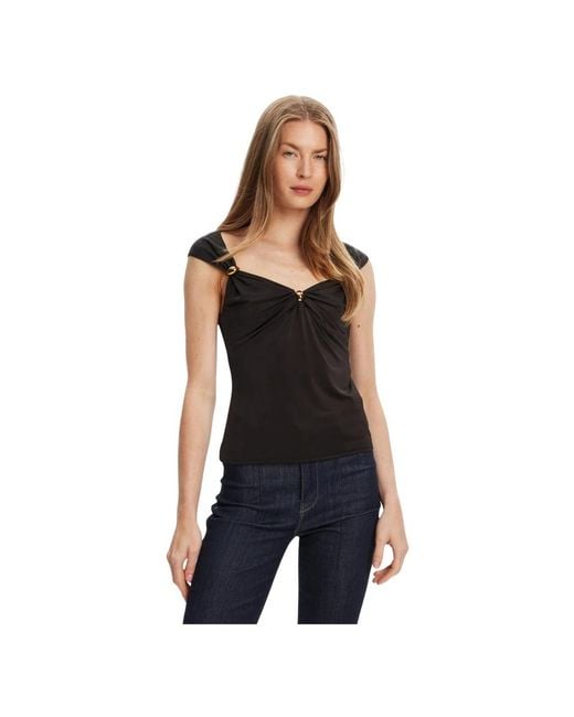 Marciano Black Sleeveless Tops
