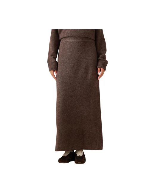 Notre-v Rokken ,Bruin ,Nv-Gita Maxi Rok in het Brown
