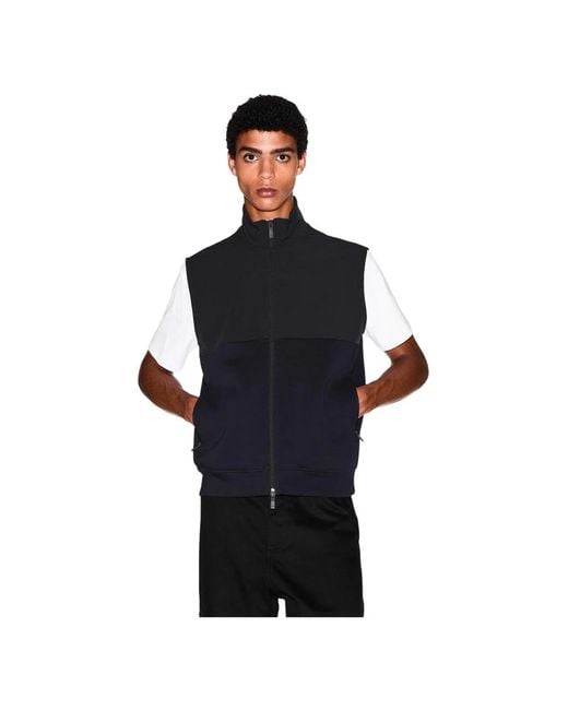 ARMANI EXCHANGE Blue Waistcoats for men