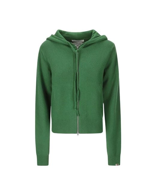 Sweatshirts & hoodies > zip-throughs Extreme Cashmere en coloris Green