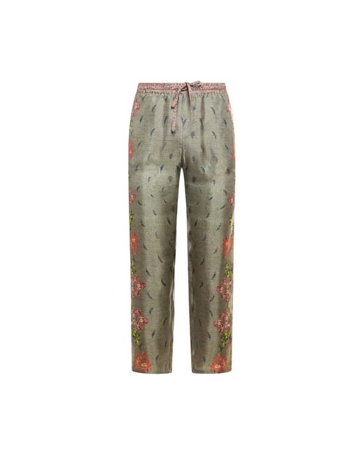 Pierre Louis Mascia Green Cropped Trousers