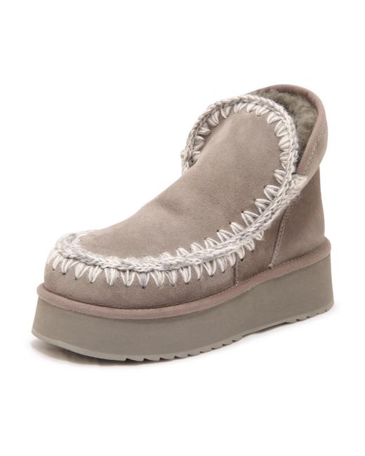 Mou Mini Eskimo Platform Boot in het Gray