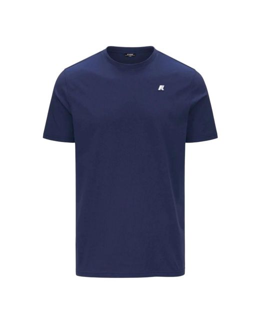K-Way Blaue jersey t-shirts und polos in Blue für Herren
