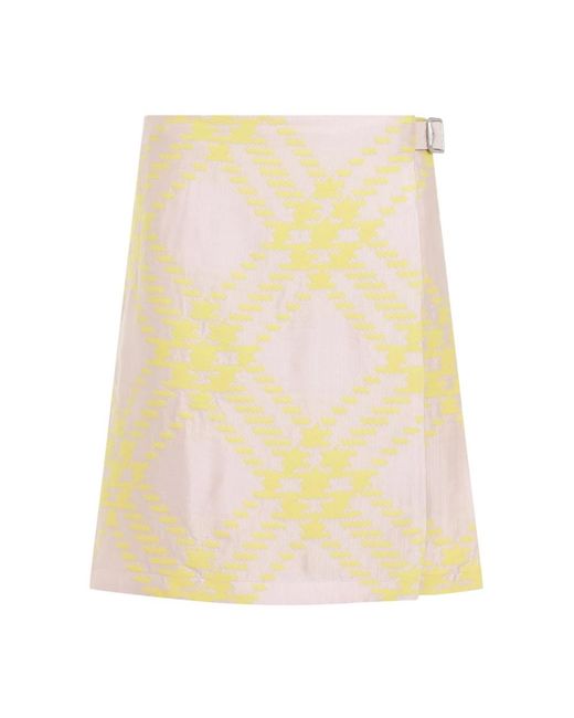 Burberry Wikkelrok in het Yellow