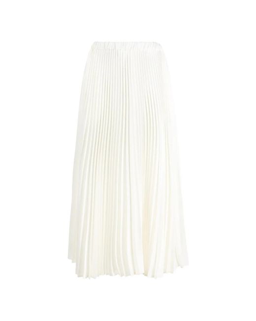 Jil Sander White Midi Skirts