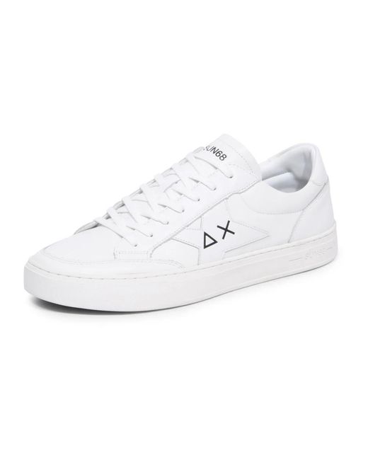 Sun 68 White Sneakers for men