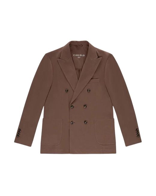 Circolo 1901 Brown Blazers for men