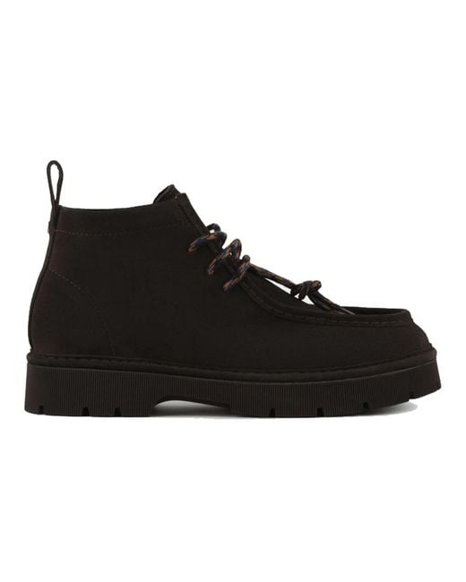 Pànchic Black Lace-Up Boots for men