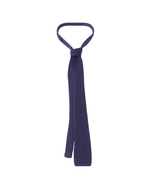 Forte_forte Accessoires ,Blauw ,Katoen My Scarf Necktie in het Purple