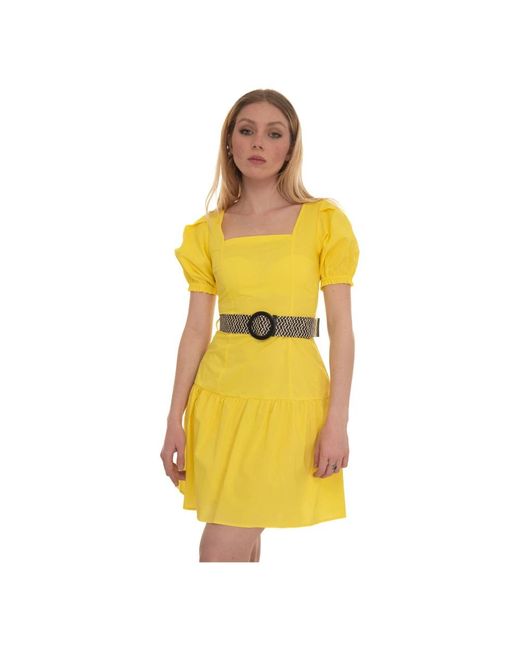 Liu Jo Yellow Short Dresses