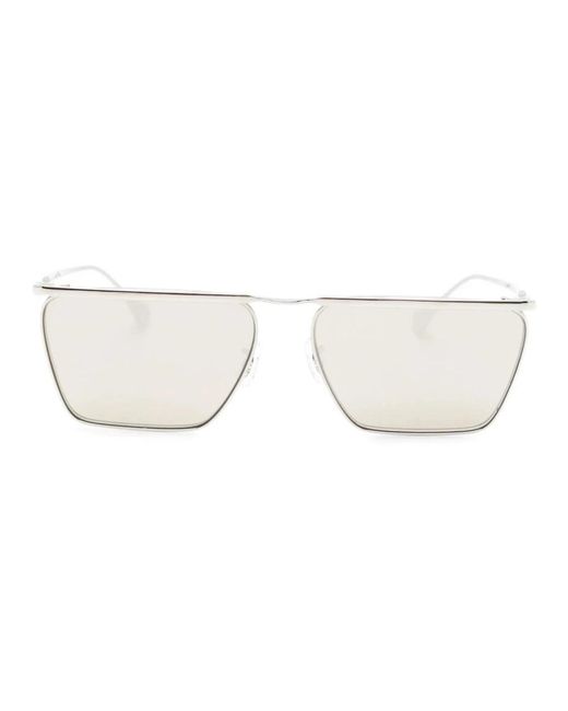 Jil Sander White Sunglasses