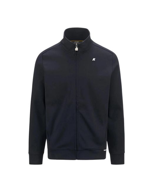 K-Way Hoodies & Sweatvesten ,Blauw ,Katoen Stijlvol Sweatshirt in het Blue voor heren