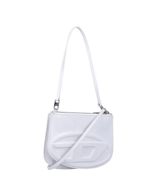 DIESEL White Shoulder Bags