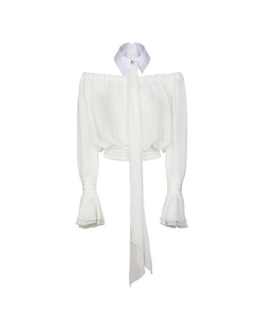 Elisabetta Franchi White Blouses