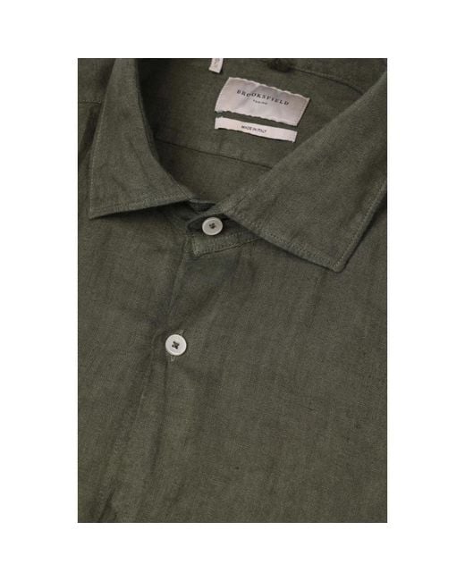 Brooksfield Casual Shirts in het Green voor heren