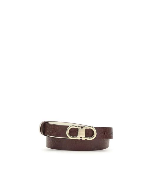 Belts Ferragamo de color Brown