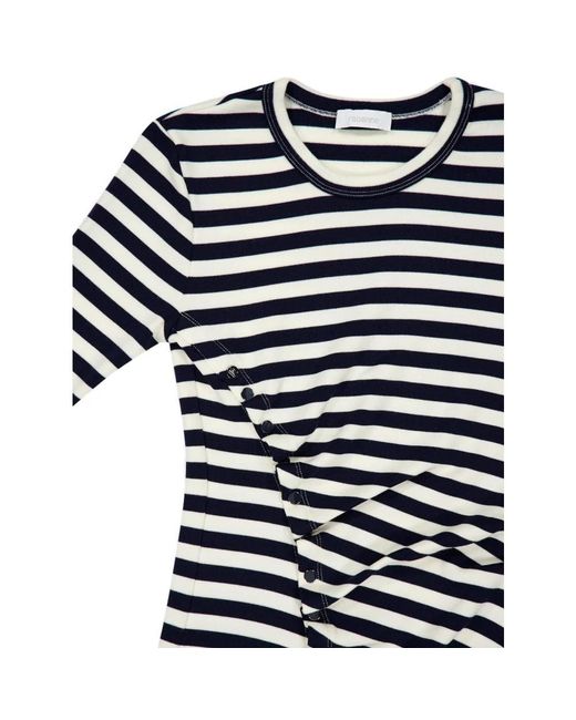 Rabanne Blue Round-Neck Knitwear