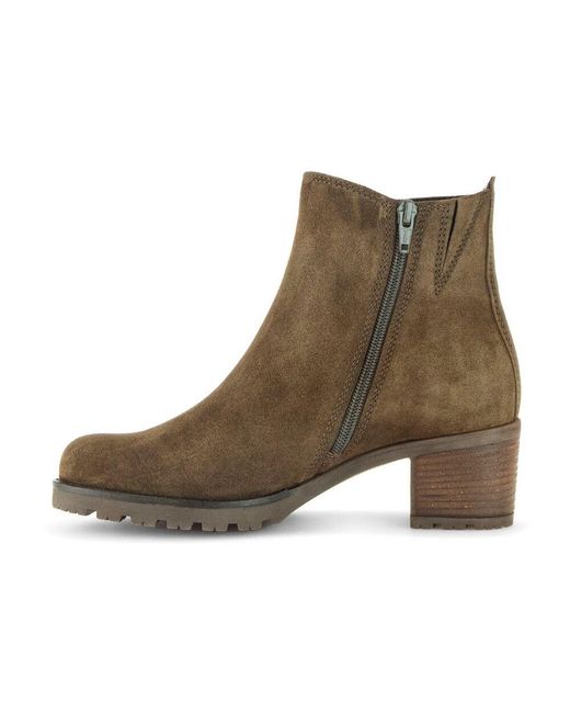 Gabor Brown Grüne wildleder stiefeletten