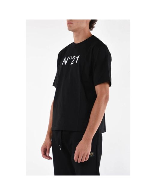 N°21 Black T-Shirts for men