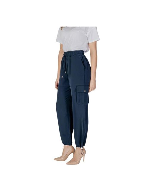 Liu Jo Blue Straight Trousers