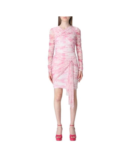 MSGM Roze Tiedye Mini Jurk in het Pink