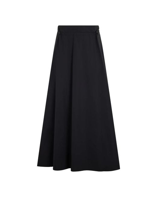 Herno Elegante Lange Rok in het Black