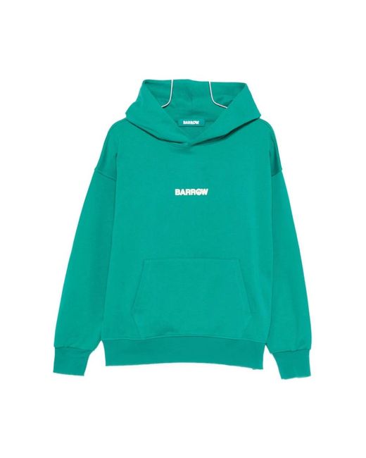 Barrow Hoodies & Sweatvesten ,Groen ,Katoen Groene Hoodie Met Logo in het Green voor heren