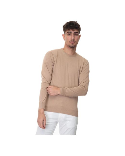 Round-Neck Knitwear di Harmont & Blaine in Natural da Uomo