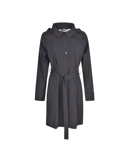 Woolrich Black Belted Coats