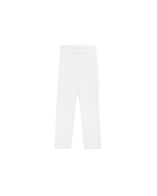 Blugirl Blumarine White Straight Trousers