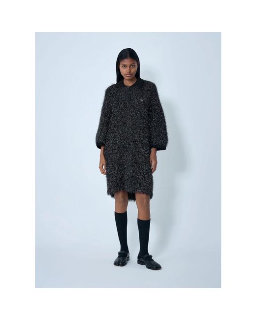 Lacoste Kleedjes ,Zwart ,Mani Sweater Jurk in het Black