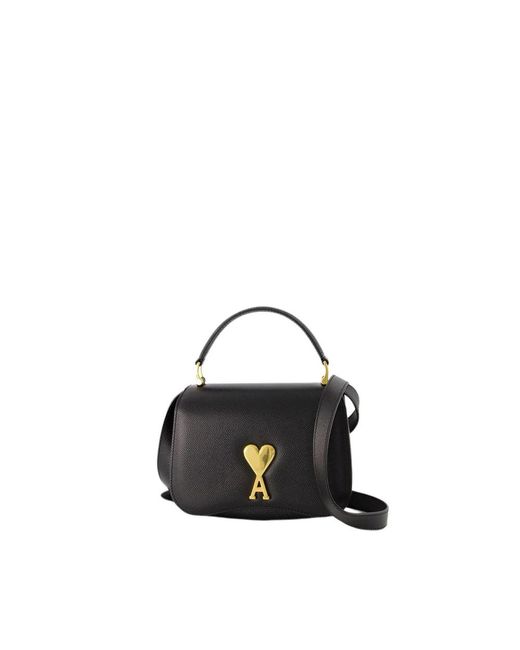 AMI Black Mini Paris Crossbody