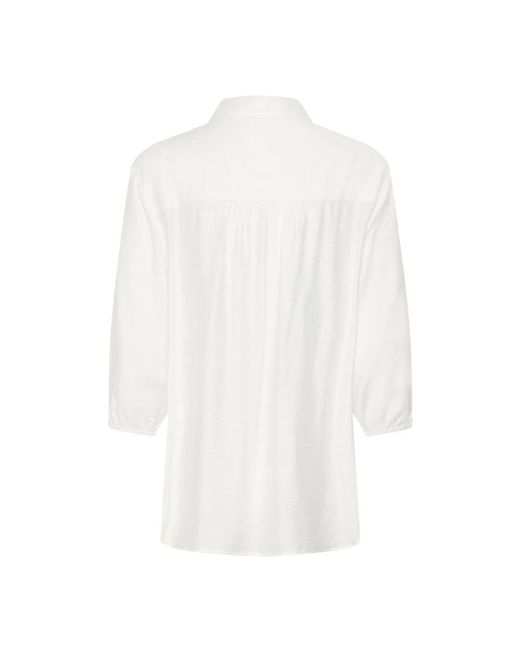 Cream Shirt in het White