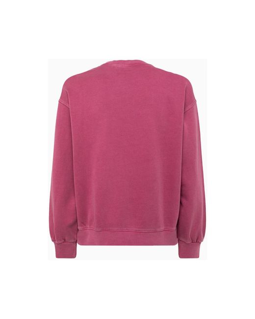 Carhartt Baumwoll-sweatshirt mit rundhalsausschnitt in Pink für Herren