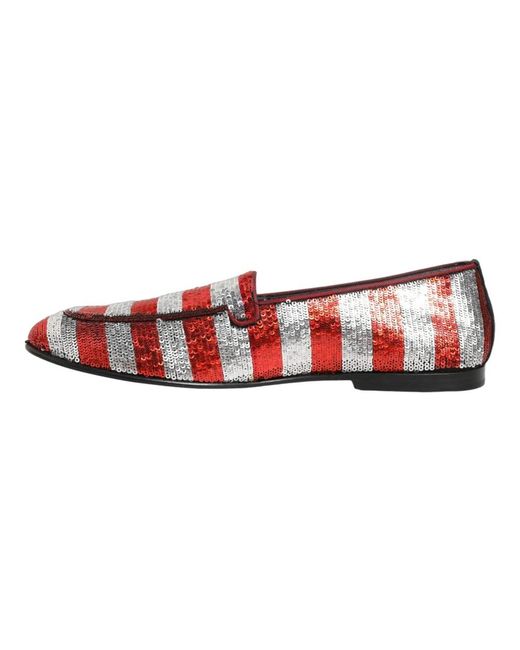 Dolce & Gabbana Red Loafers for men