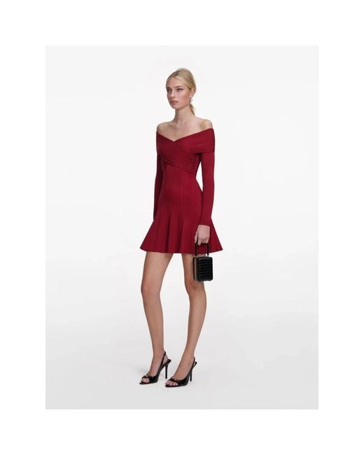 Self-Portrait Red Short Dresses
