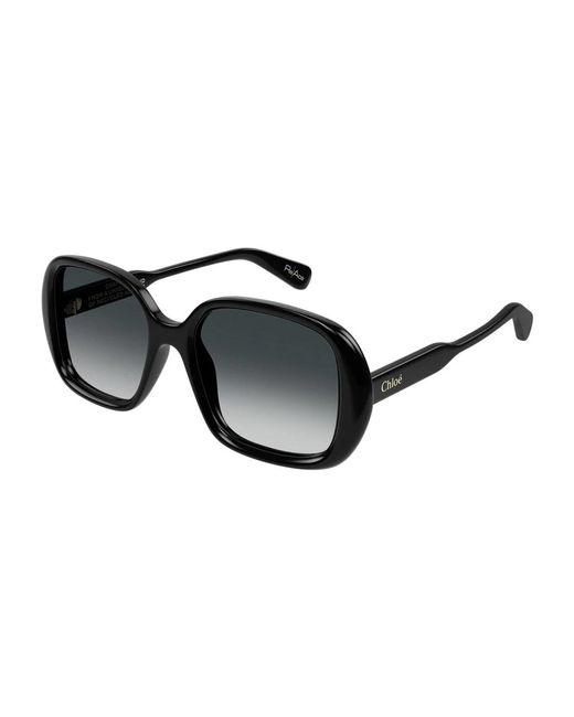 Chloé Black Quadratische oversized sonnenbrille