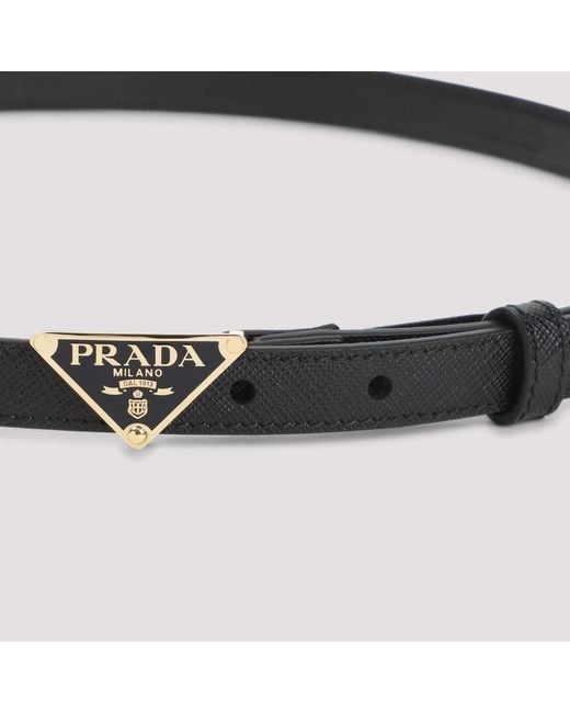 Prada Black Belts