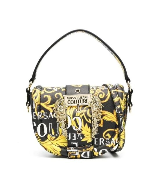 Versace Jeans Couture Metallic Schwarze couture tasche