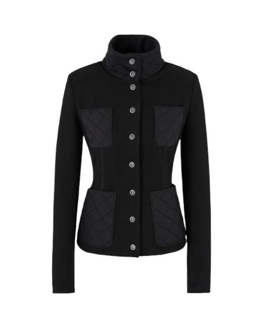 Light Jackets Giorgio Armani de color Black