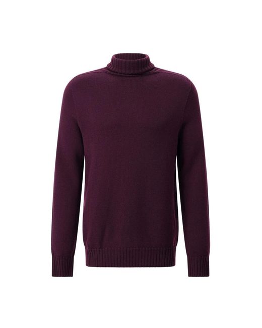 Dondup Woll Rollkragenpullover in Purple für Herren