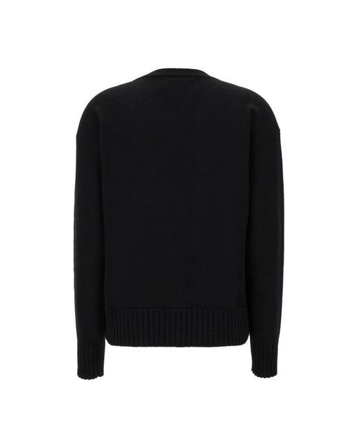 Jil Sander Black Round-Neck Knitwear