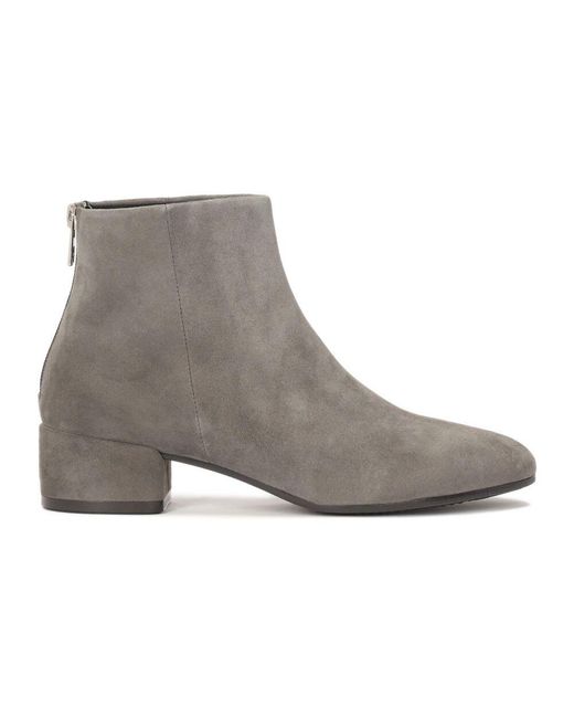 Kazar Gray Wildlederstiefel Mit Niedrigem Absatz