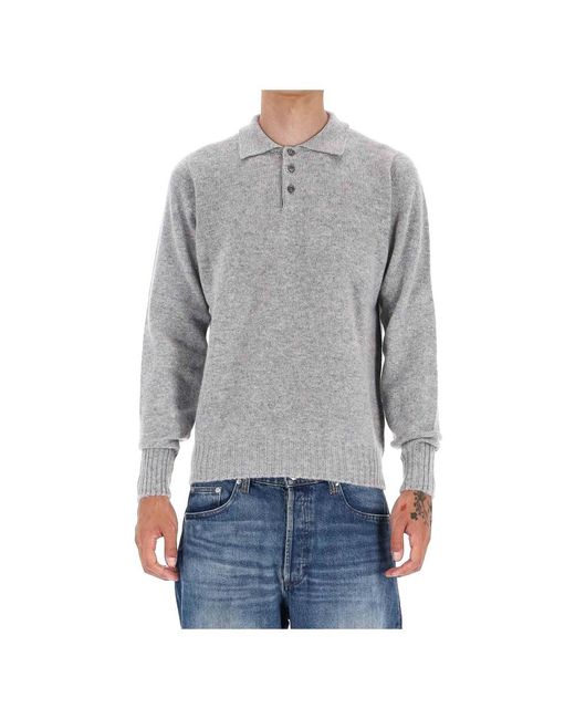 Drumohr Gray Round-Neck Knitwear for men