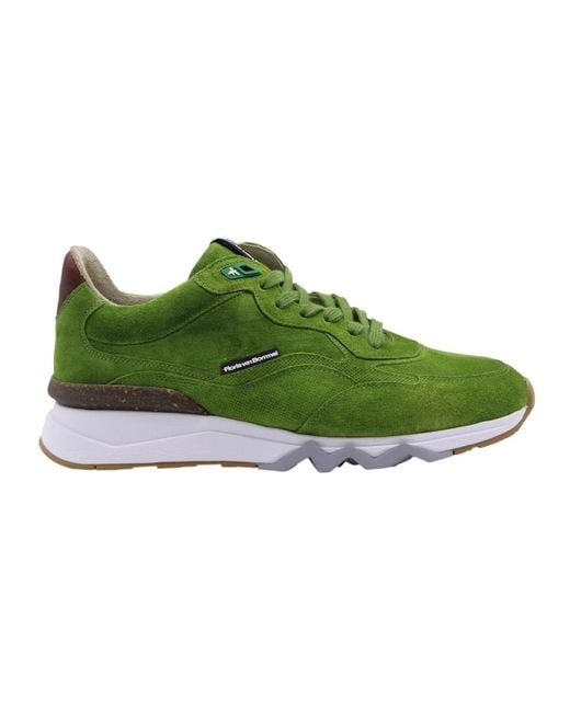 Floris Van Bommel Green Sneakers for men