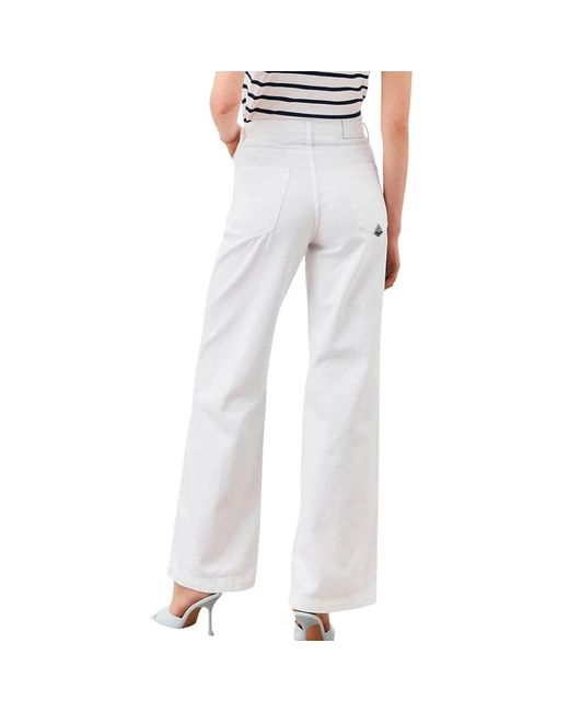 Roy Rogers White Wide Jeans